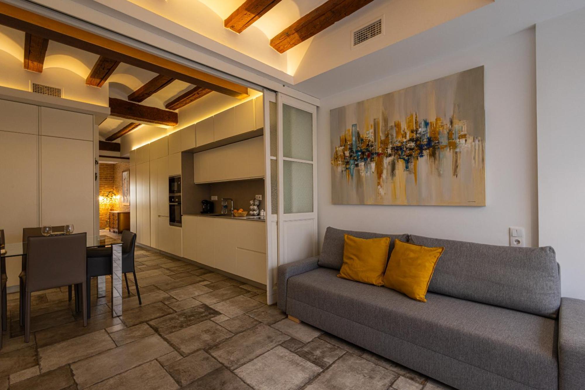 Florit Flats - Center Modern 1Br 2Bth Terrace Wi-Fi Ac Apartment Valencia Luaran gambar