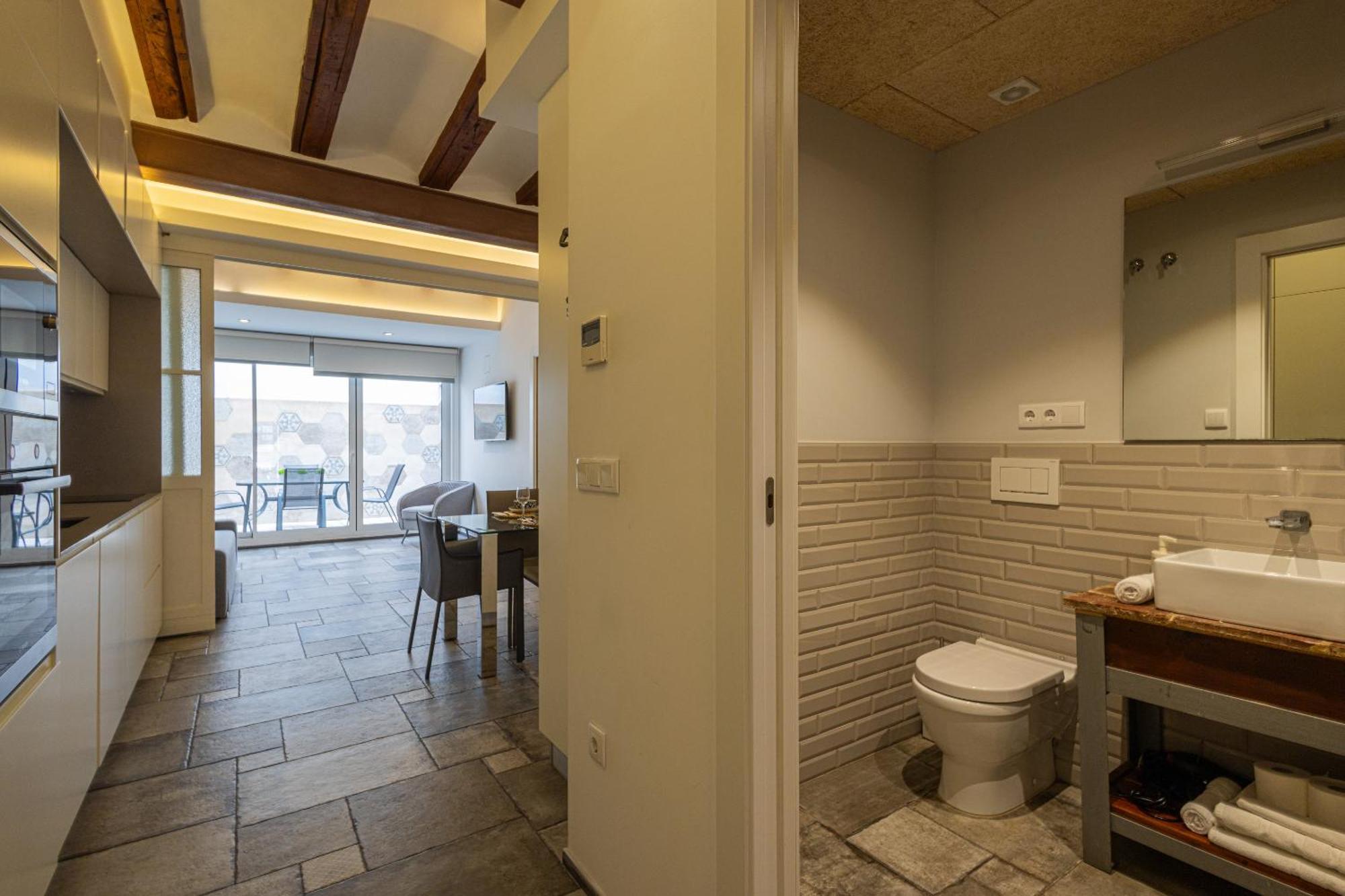 Florit Flats - Center Modern 1Br 2Bth Terrace Wi-Fi Ac Apartment Valencia Luaran gambar