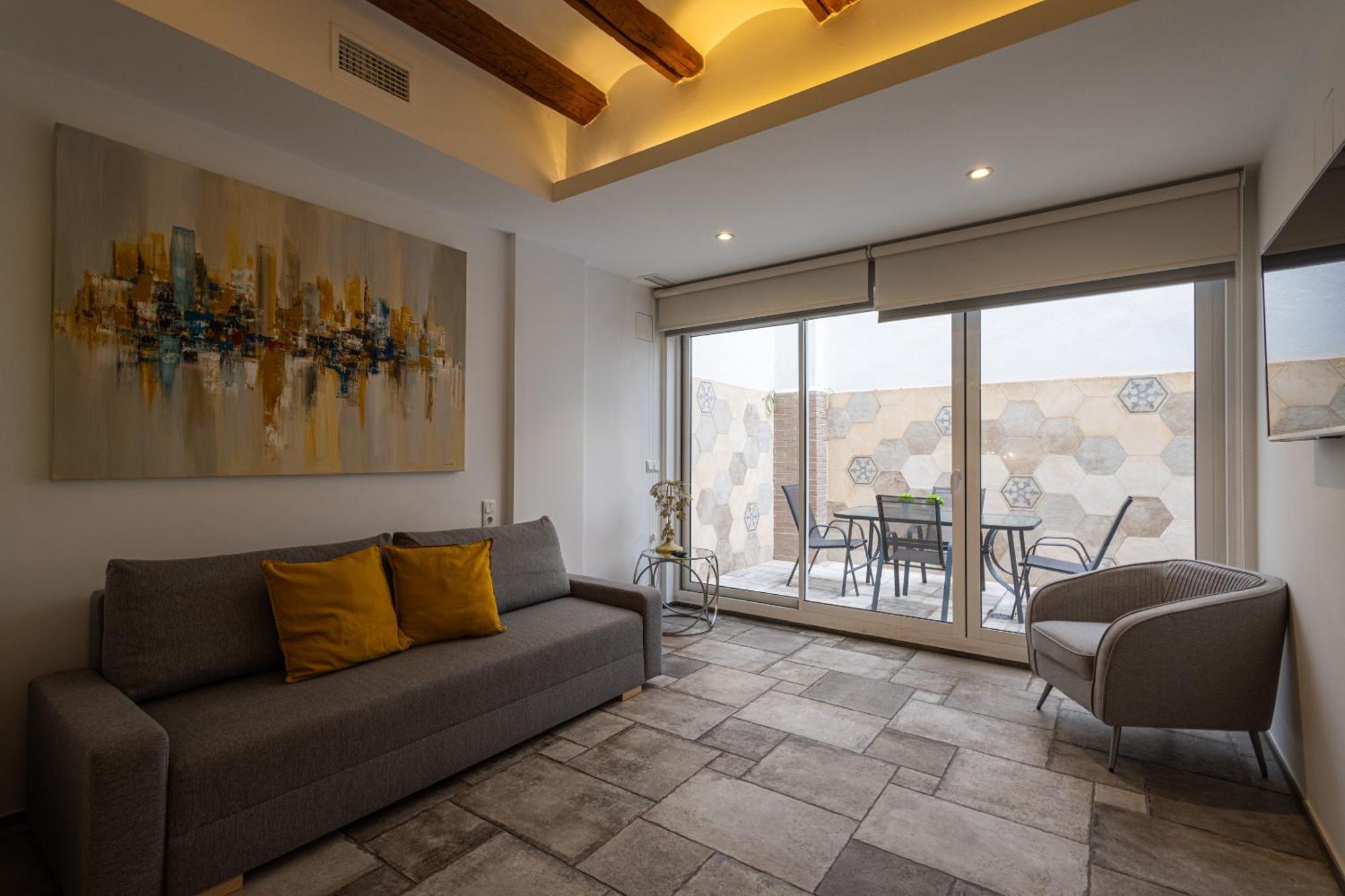 Florit Flats - Center Modern 1Br 2Bth Terrace Wi-Fi Ac Apartment Valencia Luaran gambar