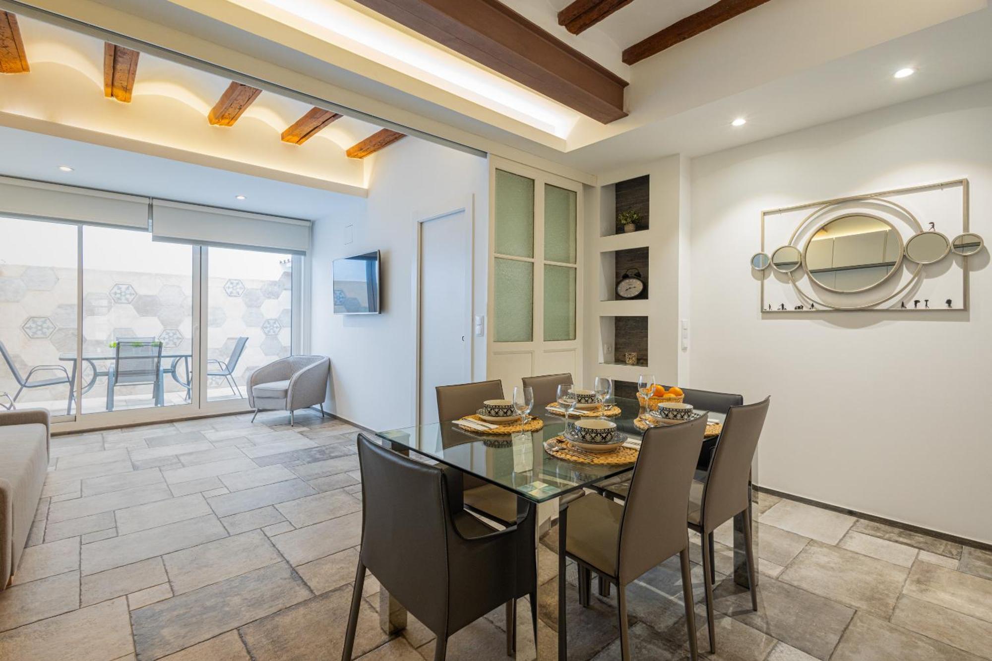 Florit Flats - Center Modern 1Br 2Bth Terrace Wi-Fi Ac Apartment Valencia Luaran gambar